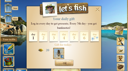 Let's Fish! Ingame Ansicht