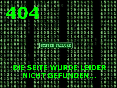 Fehler Error 404 Seite nicht gefunden page not found