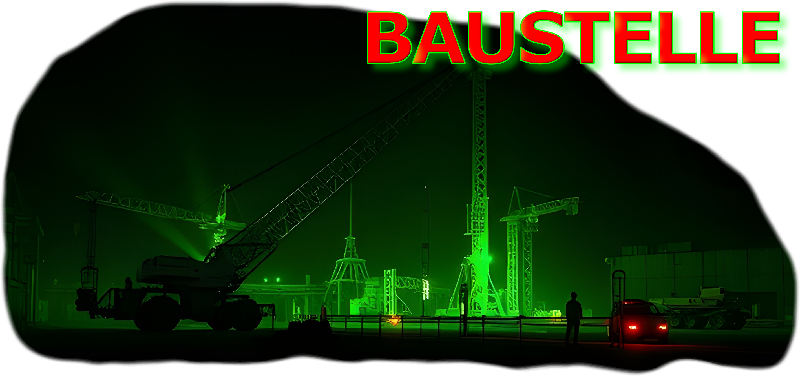 Achtung - Warnung - Baustelle - Hier wird noch gearbeitet