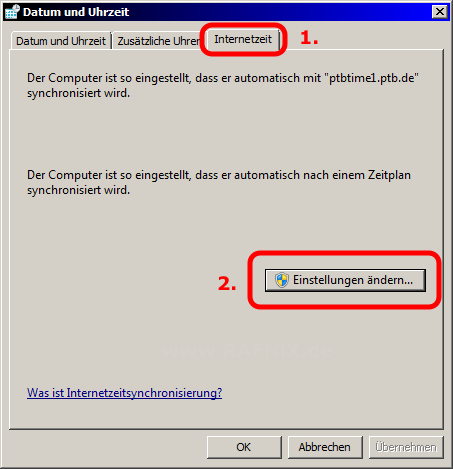 Windows 7 - Datum und Uhrzeit