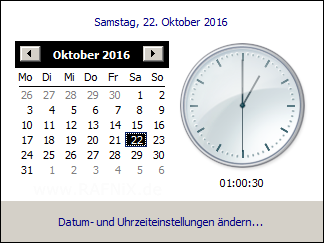 Windows 7 - Uhrzeit - System